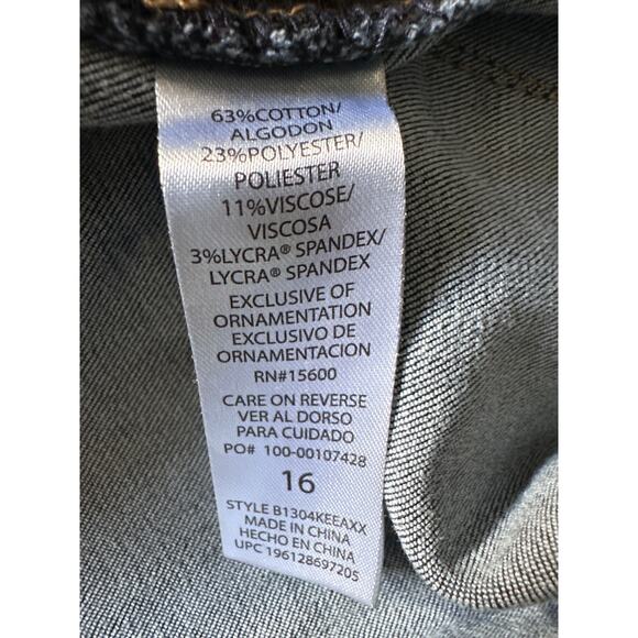 Democracy AB Technology Skinny Jeans Plus Size 16 Stretch Mid Rise Denim - Picture 8 of 8